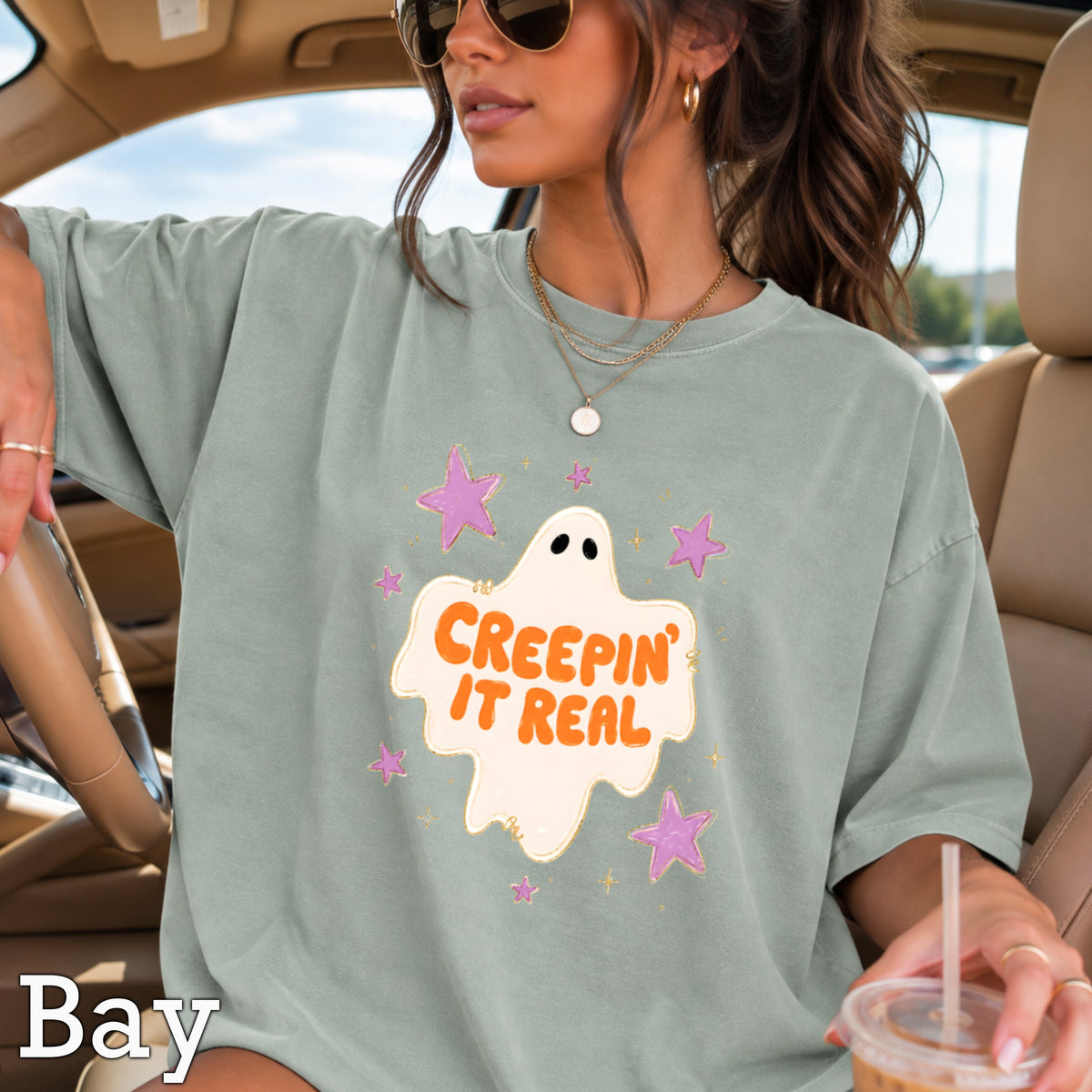 Creepin It Real Comfort Color Graphic Tee