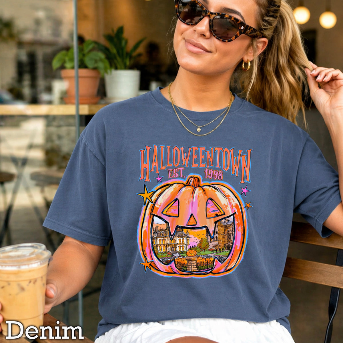 Halloween Town Comfort Color Graphic Tee