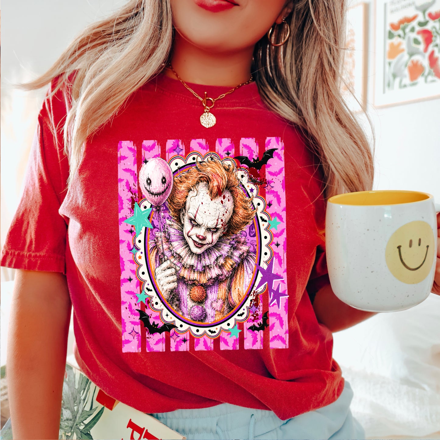 Horror Film Character Halloween Comfort Color Graphic Tee