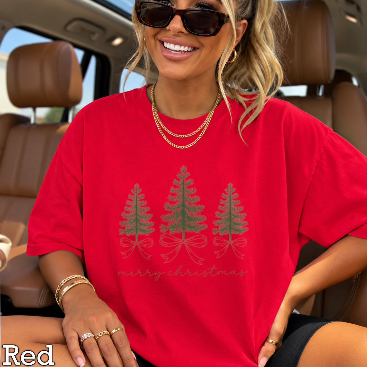 Merry Christmas Comfort Color Graphic Tee