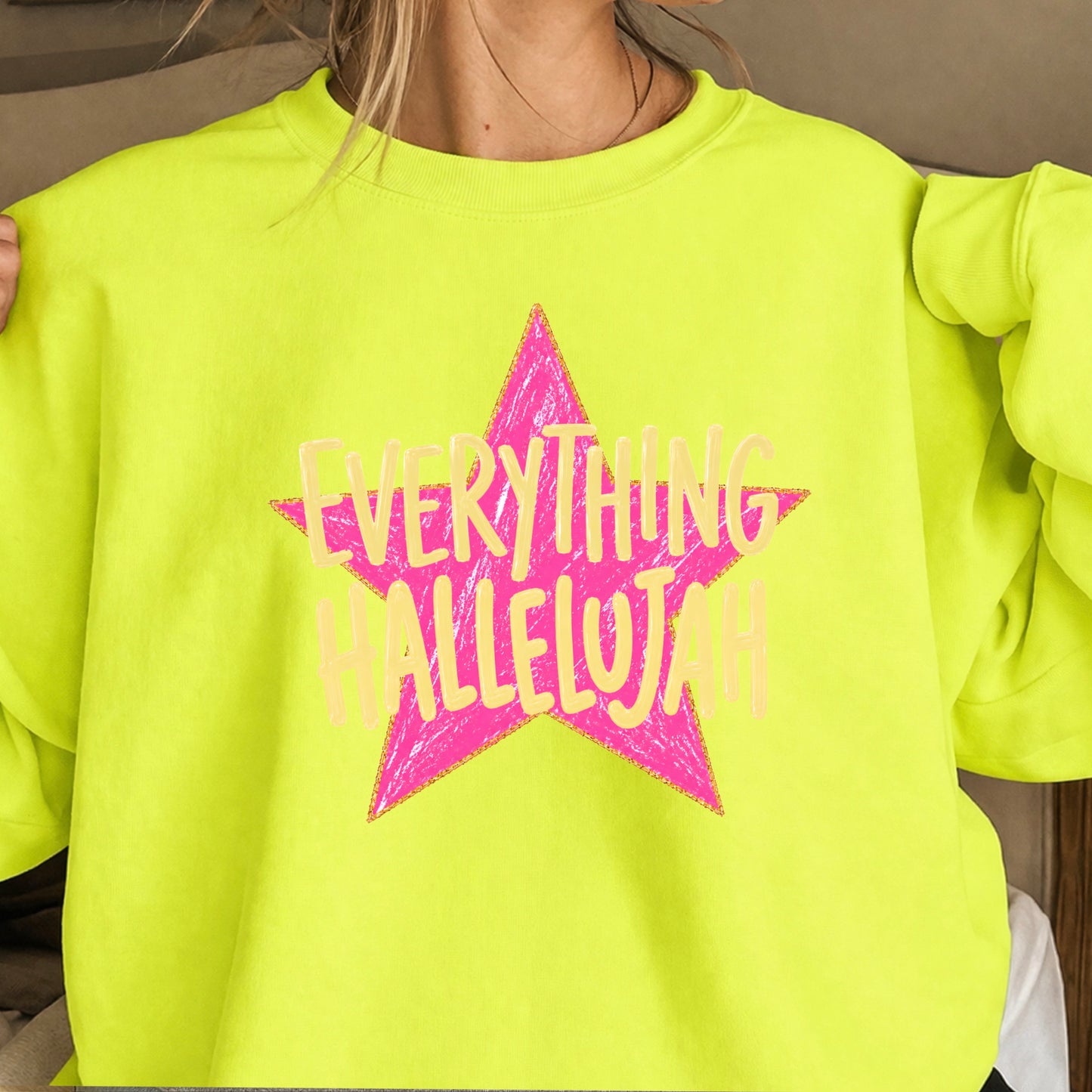 Everything Hallelujah Crewneck Sweatshirt