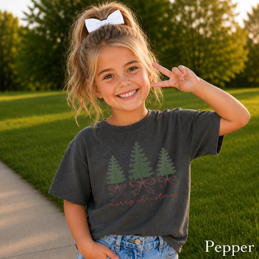 Merry Christmas Youth Comfort Color T-Shirt
