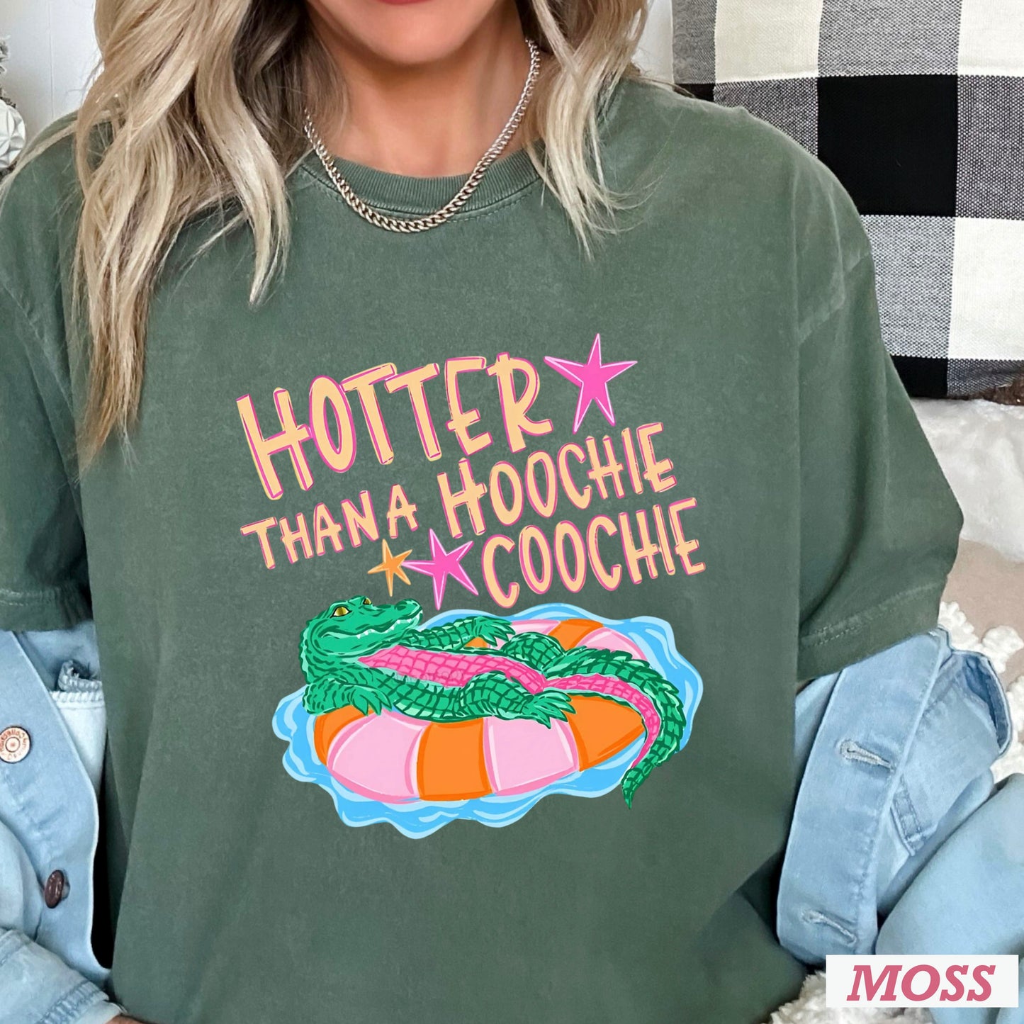 Hotter Than A Hoochie Coochie  Comfort Color Graphic Tee