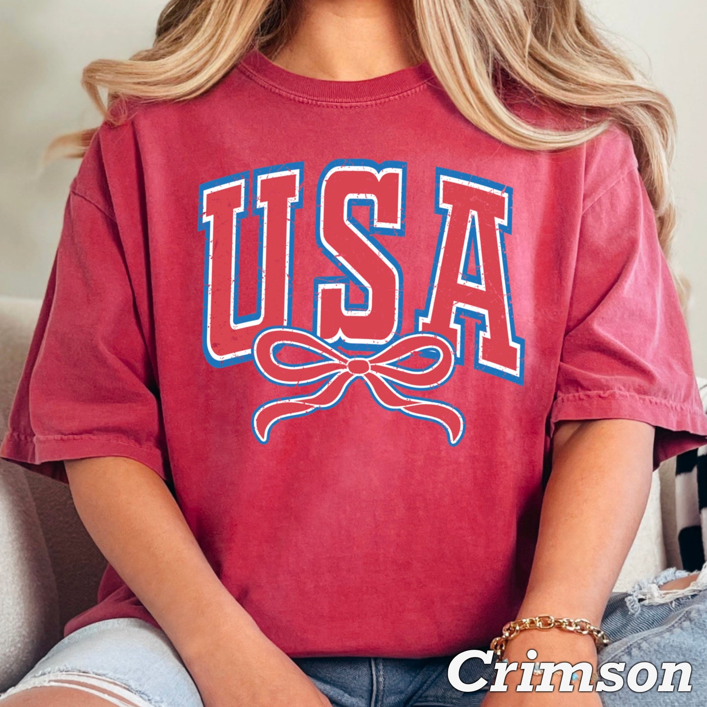 USA Coquette Comfort Color Graphic Tee