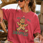 Gingerbread And Then I Just Snapped Christmas Comfort Color Graphic Tee