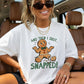 Gingerbread And Then I Just Snapped Christmas Comfort Color Graphic Tee