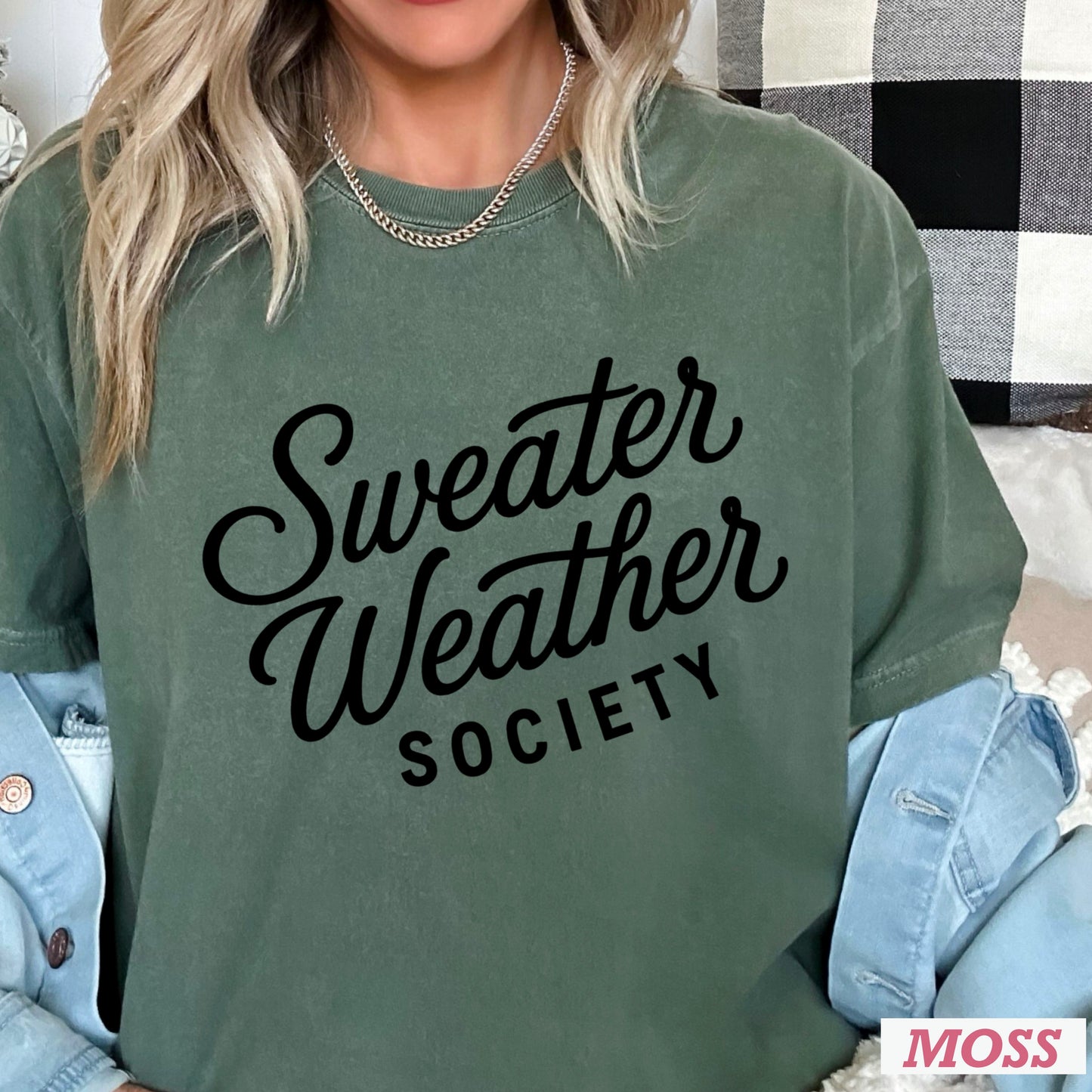 Sweater Weather Society Comfort Color Graphic Tee