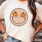 Leopard Pumpkin Face Comfort Color Graphic Tee