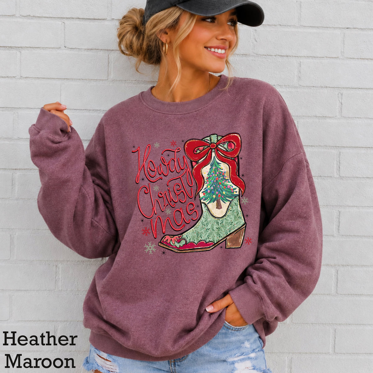 Howdy Christmas Crewneck Sweatshirt