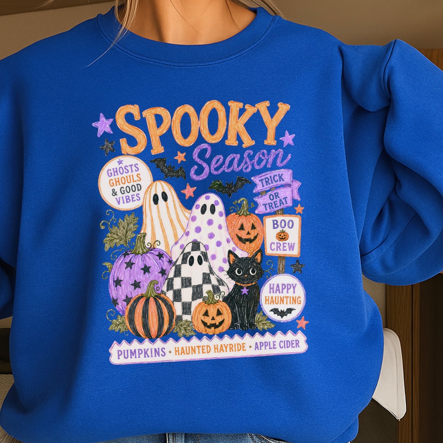 Spooky Season Halloween Crewneck Sweatshirt