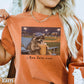 I Live Here Now Raccoon Baseball Comfort Color Graphic Tee
