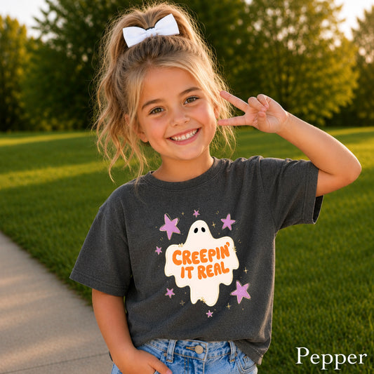 Creepin It Real Halloween Youth Comfort Color T-Shirt
