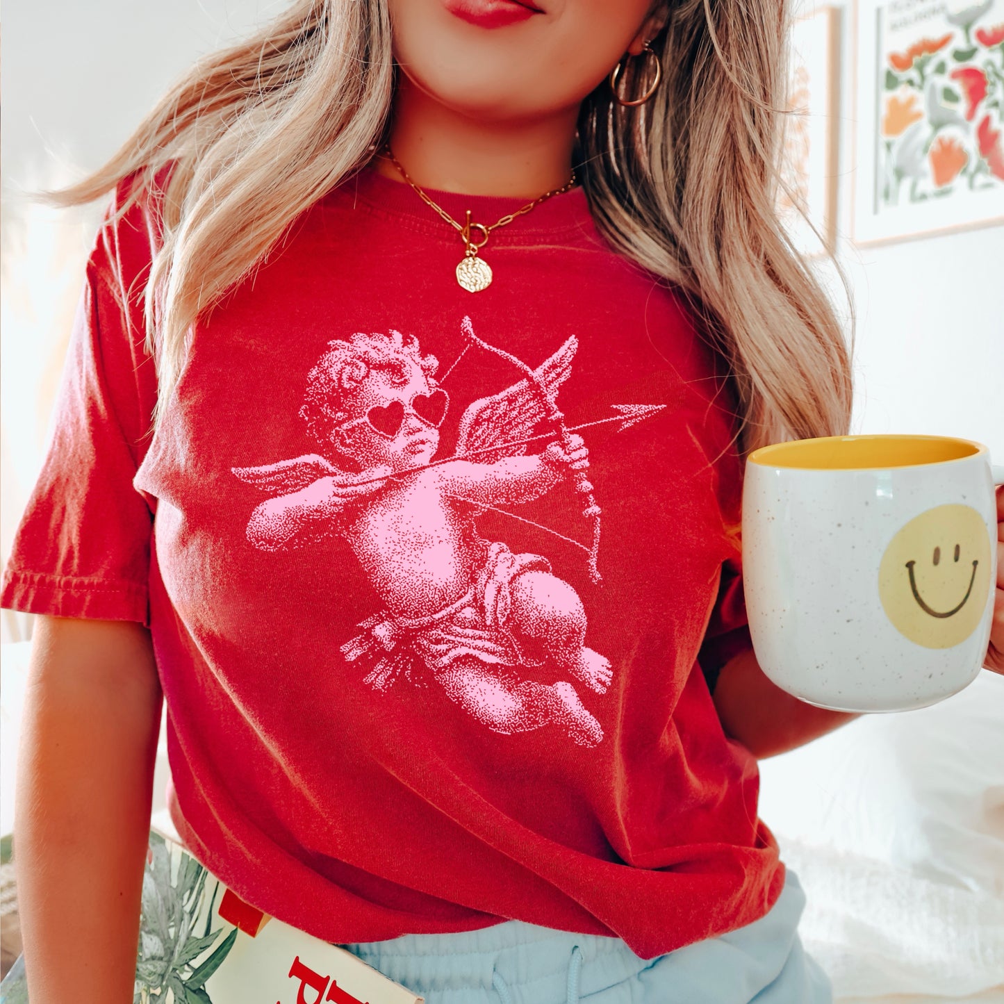 Halftone Valentine’s Day Comfort Color Graphic Tee