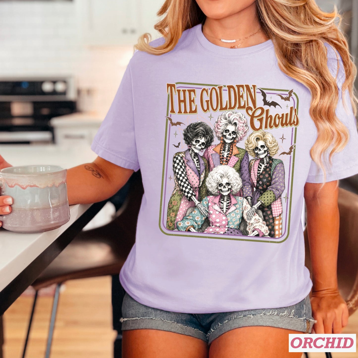 The Golden Ghouls Comfort Color Graphic Tee