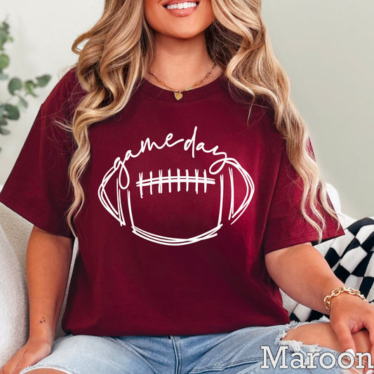 Game Day Football Screen Print Transfer SKU: A1-01