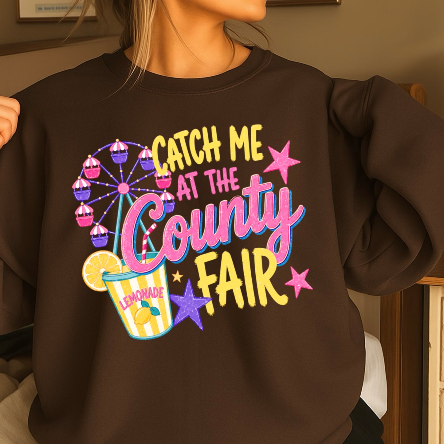 Catch Me At The County Fair Crewneck Sweatshirt