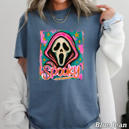 Spooky Floral Comfort Color Graphic Tee