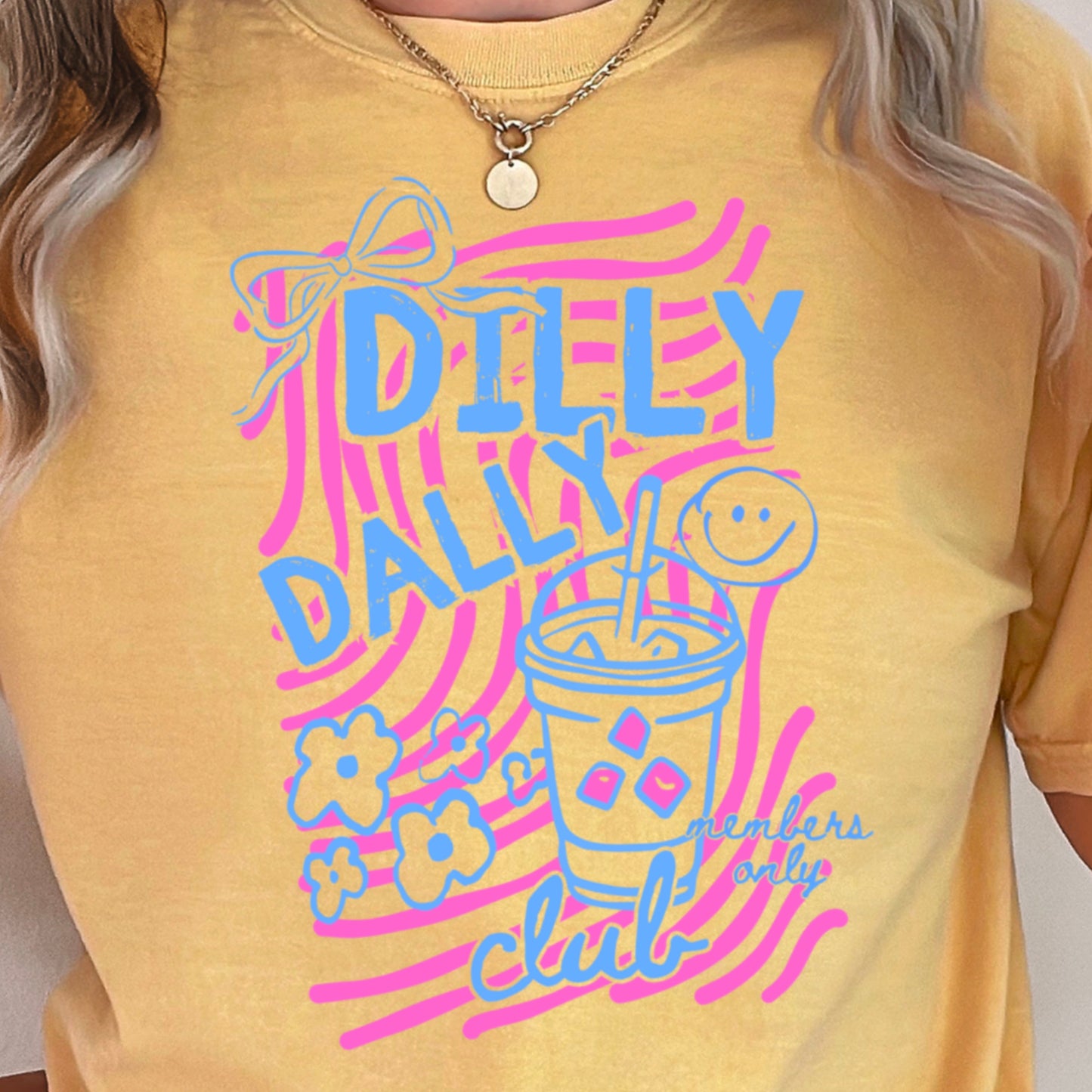 Dilly Dally Club Comfort Color Graphic Tee