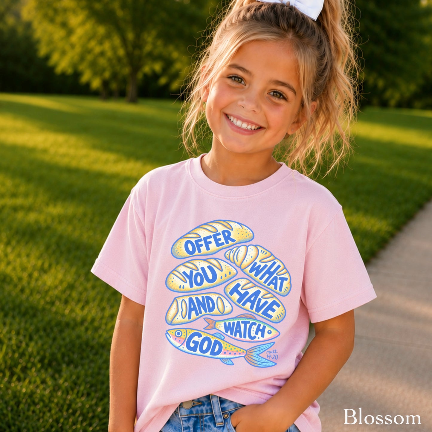 Offer What You Have And Watch God Youth Comfort Color T-Shirt