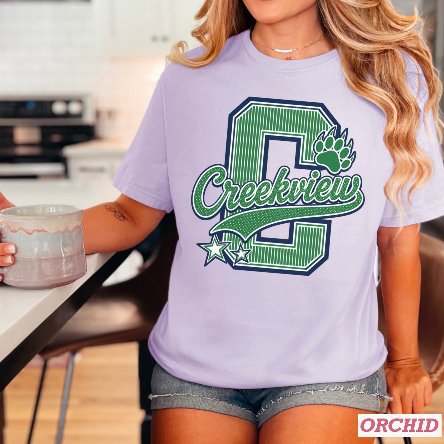 Creekview Grizzlies Comfort Color Graphic Tee