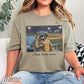 I Live Here Now Raccoon Baseball Comfort Color Graphic Tee