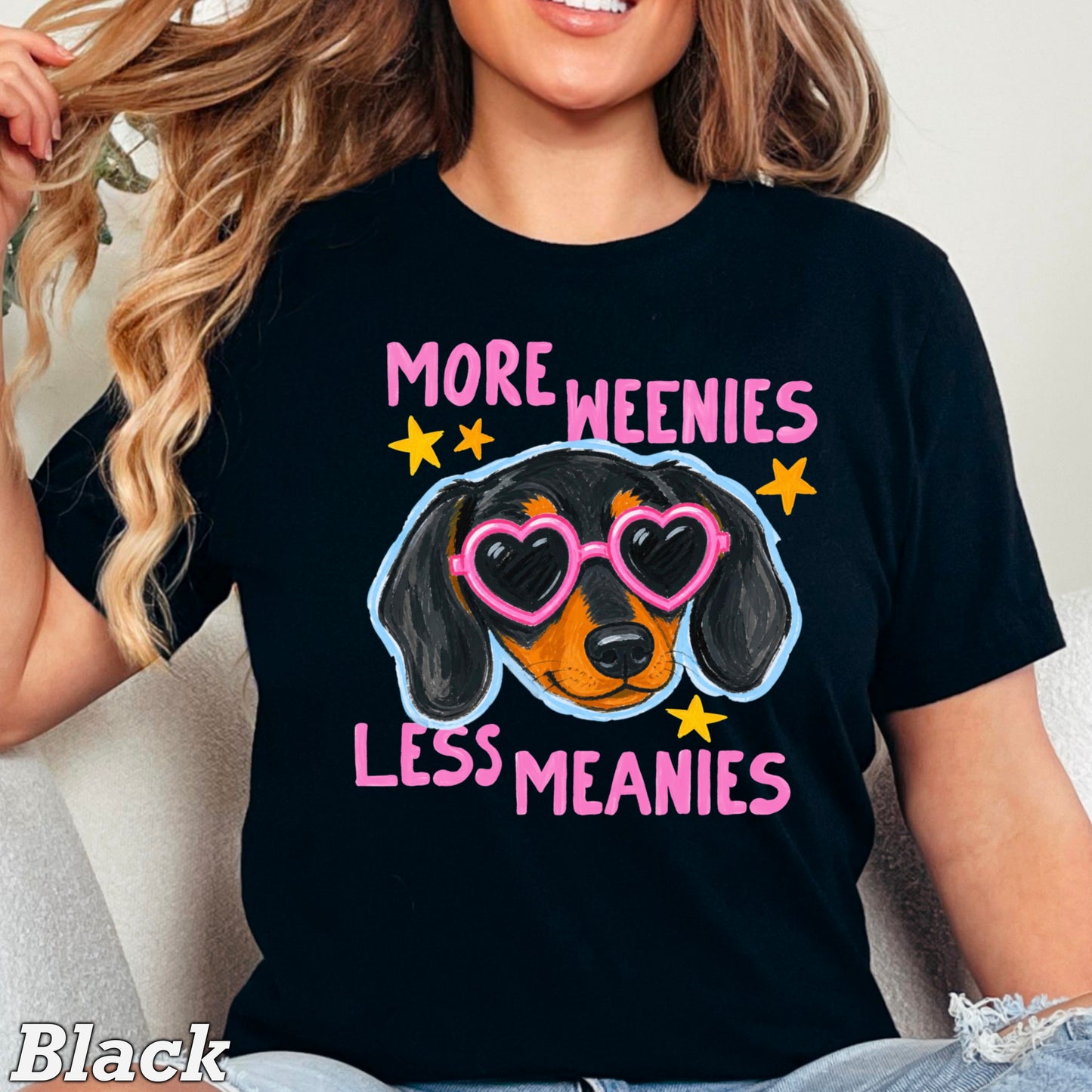 More Weenies Less Meanies Comfort Color Graphic Tee
