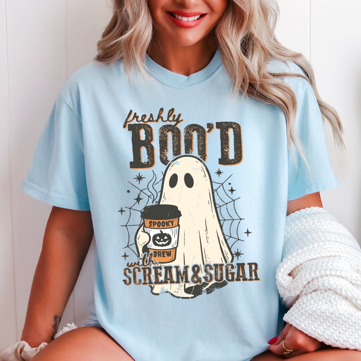 Freshly Boo’d Halloween Comfort Color Graphic Tee
