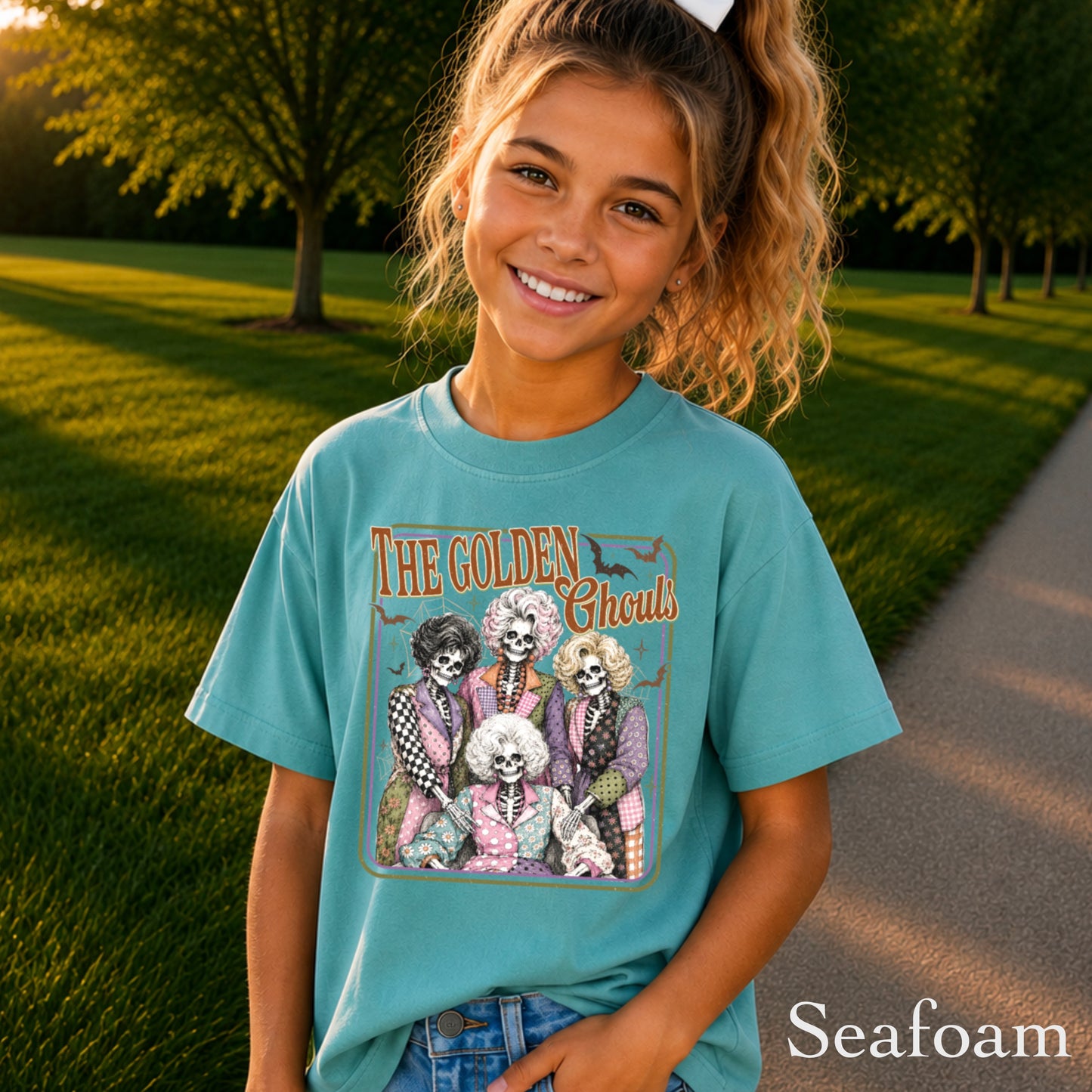 The Golden Ghouls Youth Comfort Color T-Shirt
