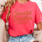Sweater Weather Society Comfort Color Graphic Tee