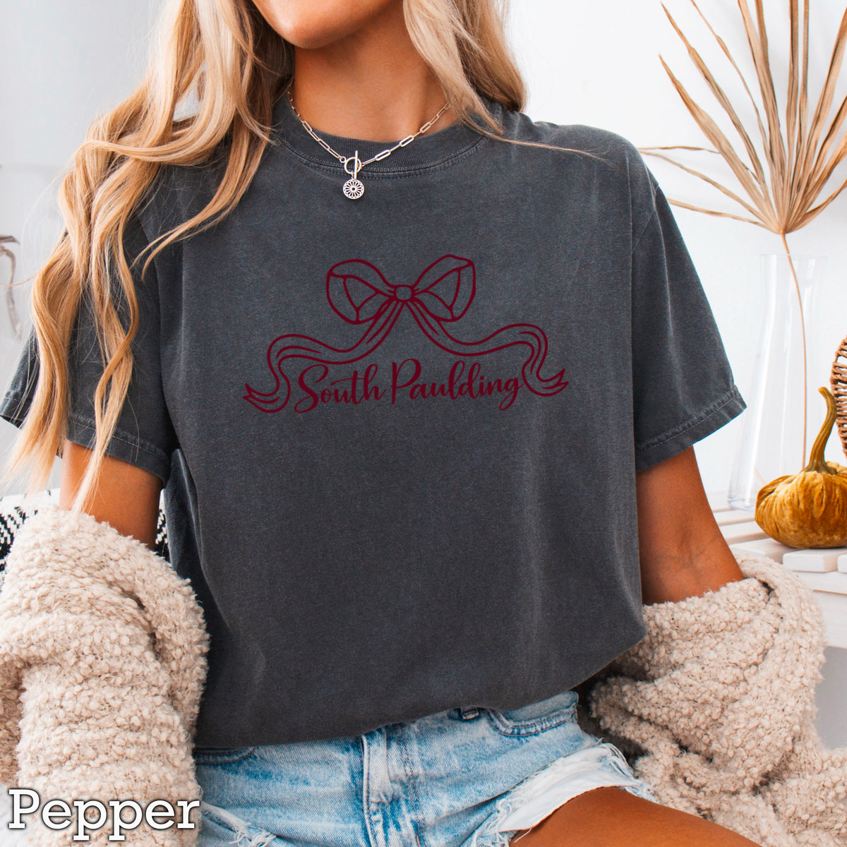 Spartans Coquette Bow Comfort Color Graphic Tee