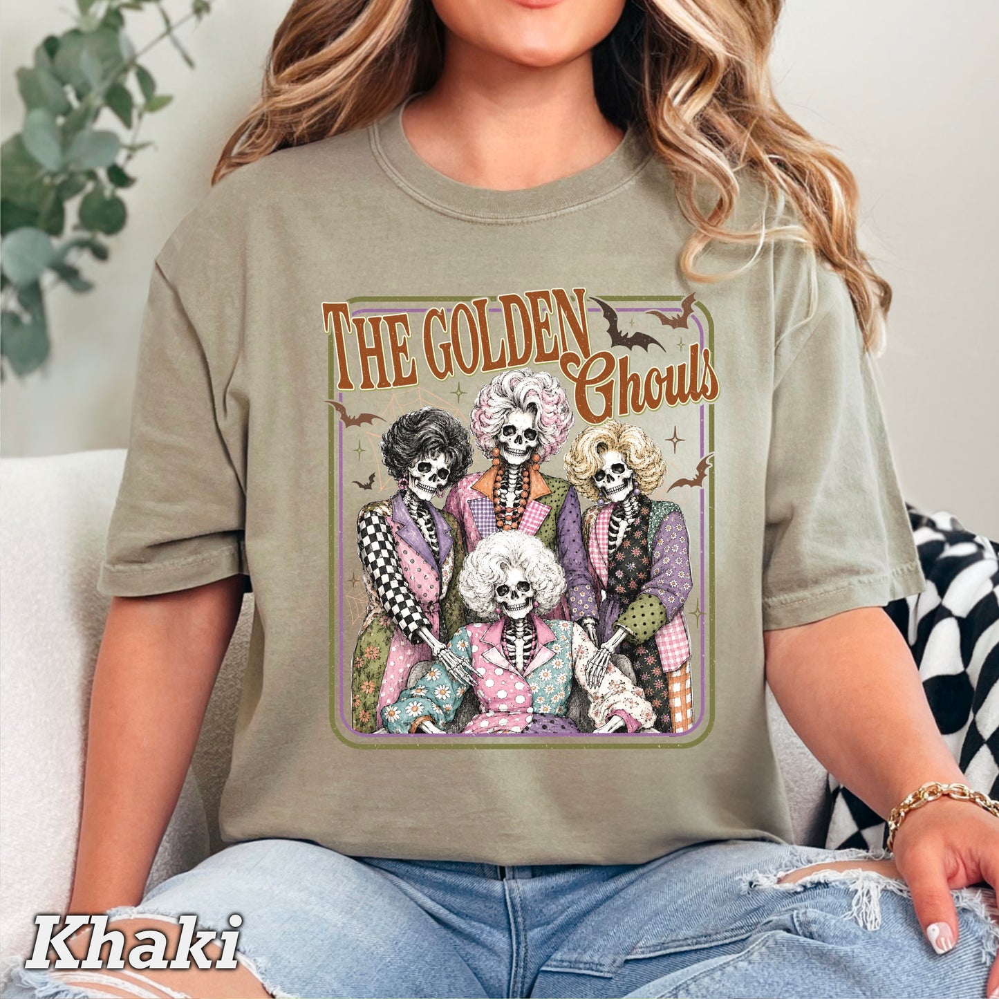 The Golden Ghouls Comfort Color Graphic Tee