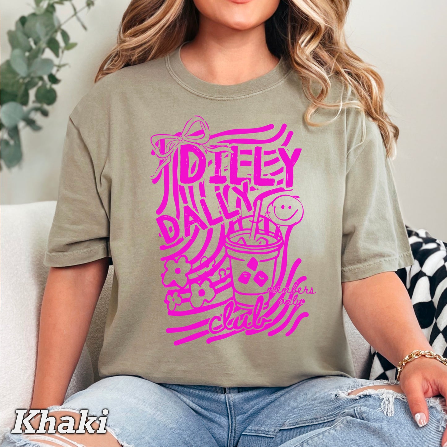 Dilly Dally Club Comfort Color Graphic Tee