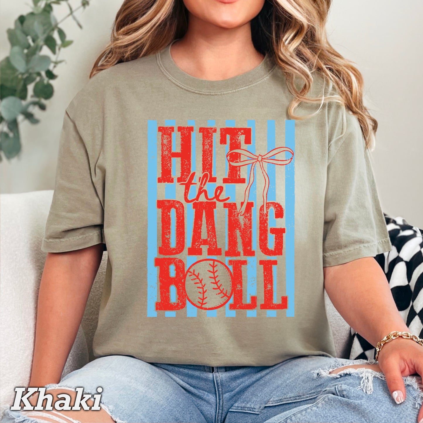 Hit The Dang Ball Comfort Color Graphic Tee