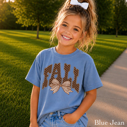 Fall Gingham Favorite Youth Comfort Color T-Shirt