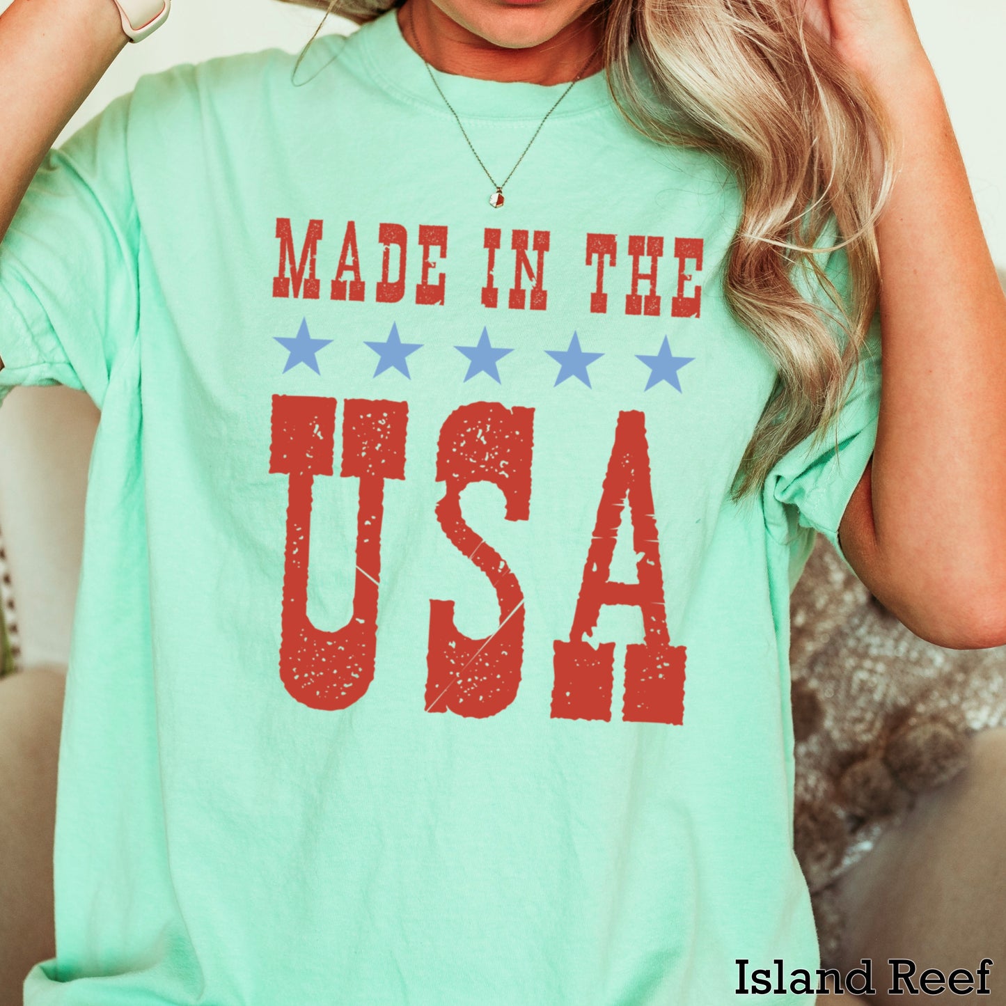 Made InThe USA July 4th Comfort Color Graphic Tee