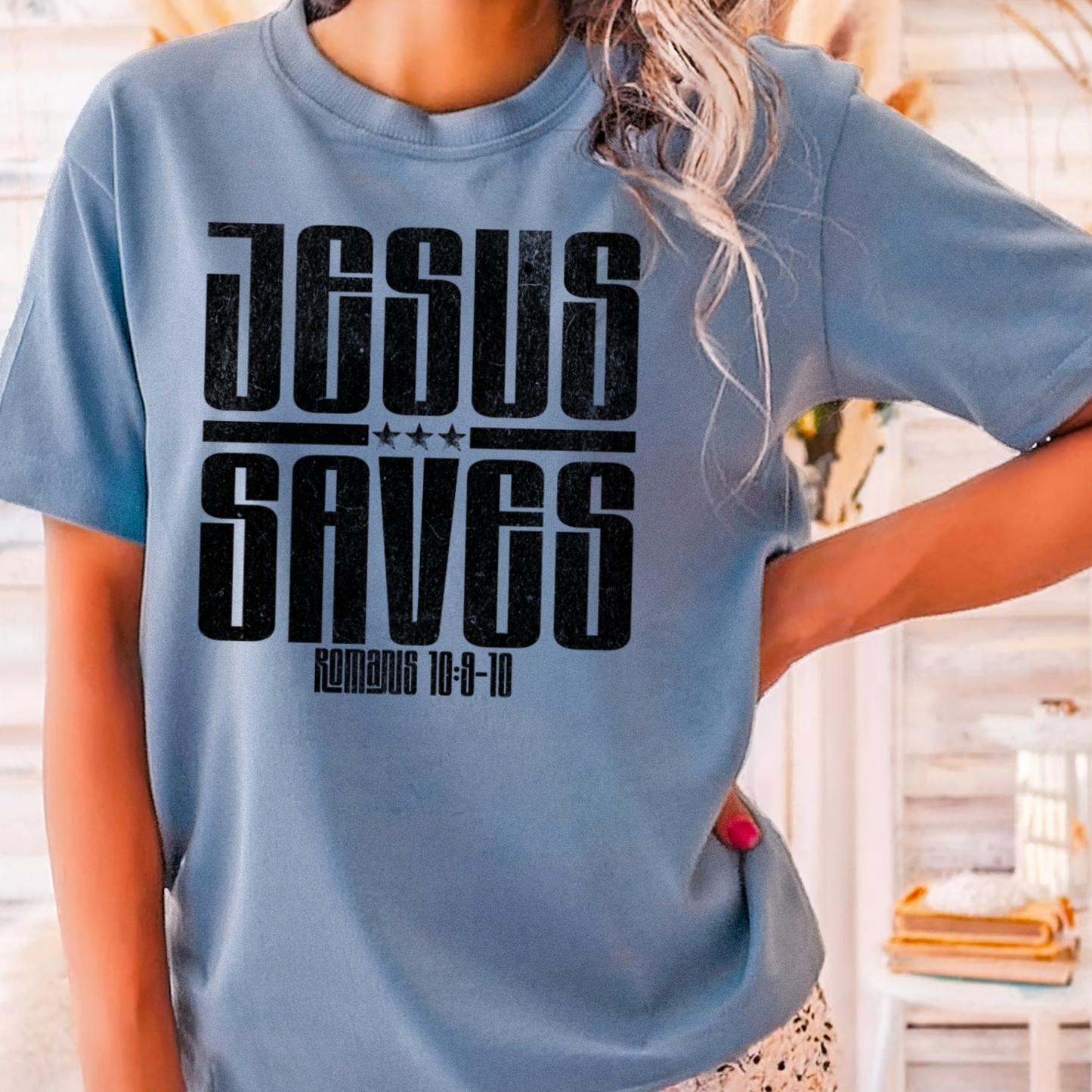 Jesus Saves Comfort Color Graphic Tee