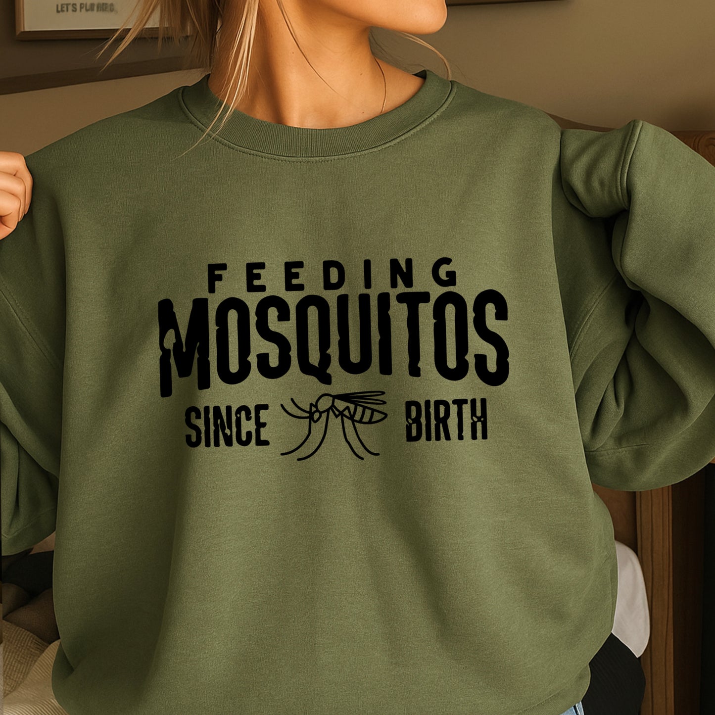 Feeding Mosquitoes Crewneck Sweatshirt