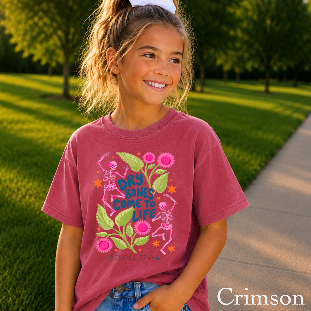 Dry Bones Come To Life Youth Comfort Color Christian T-Shirt