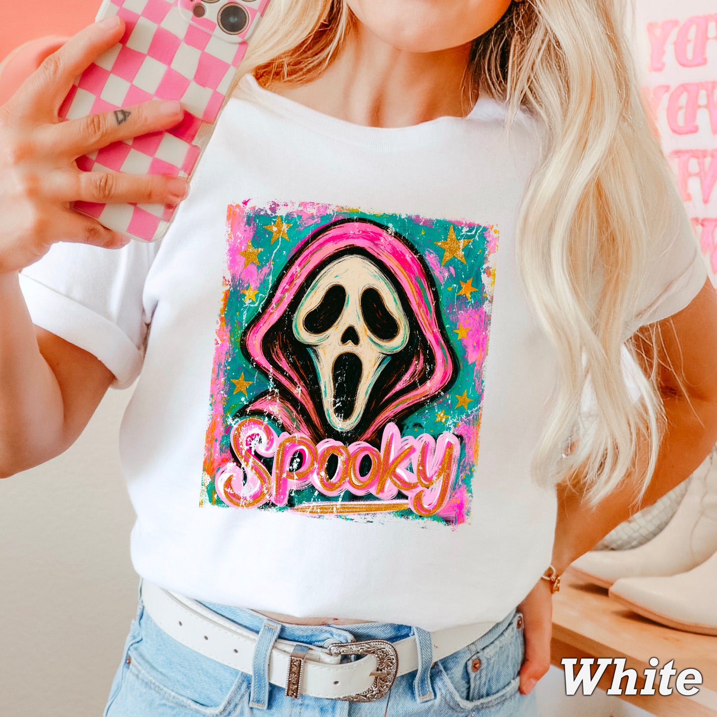 Spooky Floral Comfort Color Graphic Tee