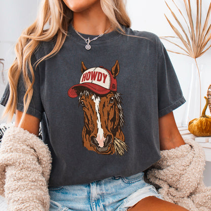 Howdy Horse Comfort Color Graphic Tee