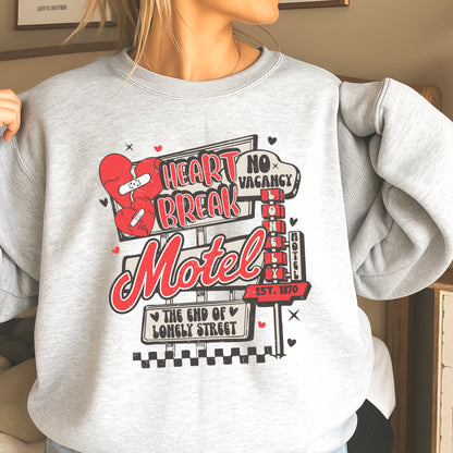 Heart Break Motel Valentine’s Day Crewneck Sweatshirt