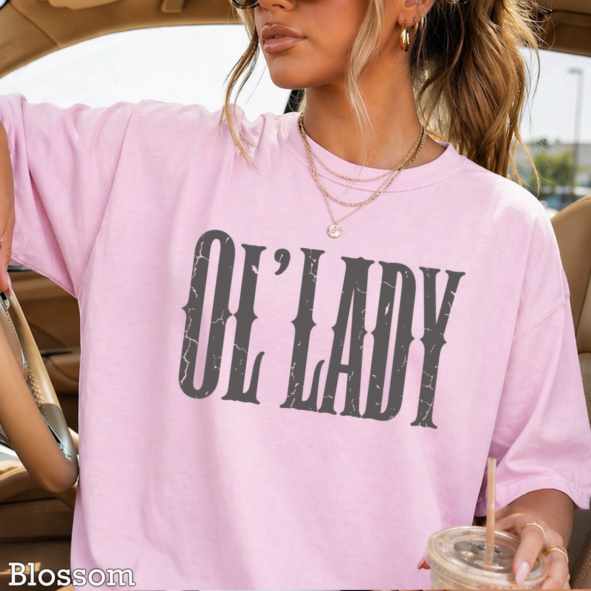 Ol’ Lady Comfort Color Graphic Tee