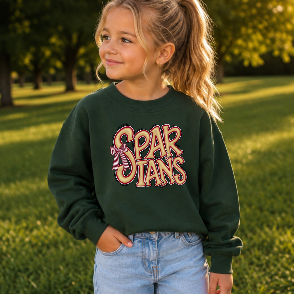 Spartans Youth Crewneck Sweatshirt