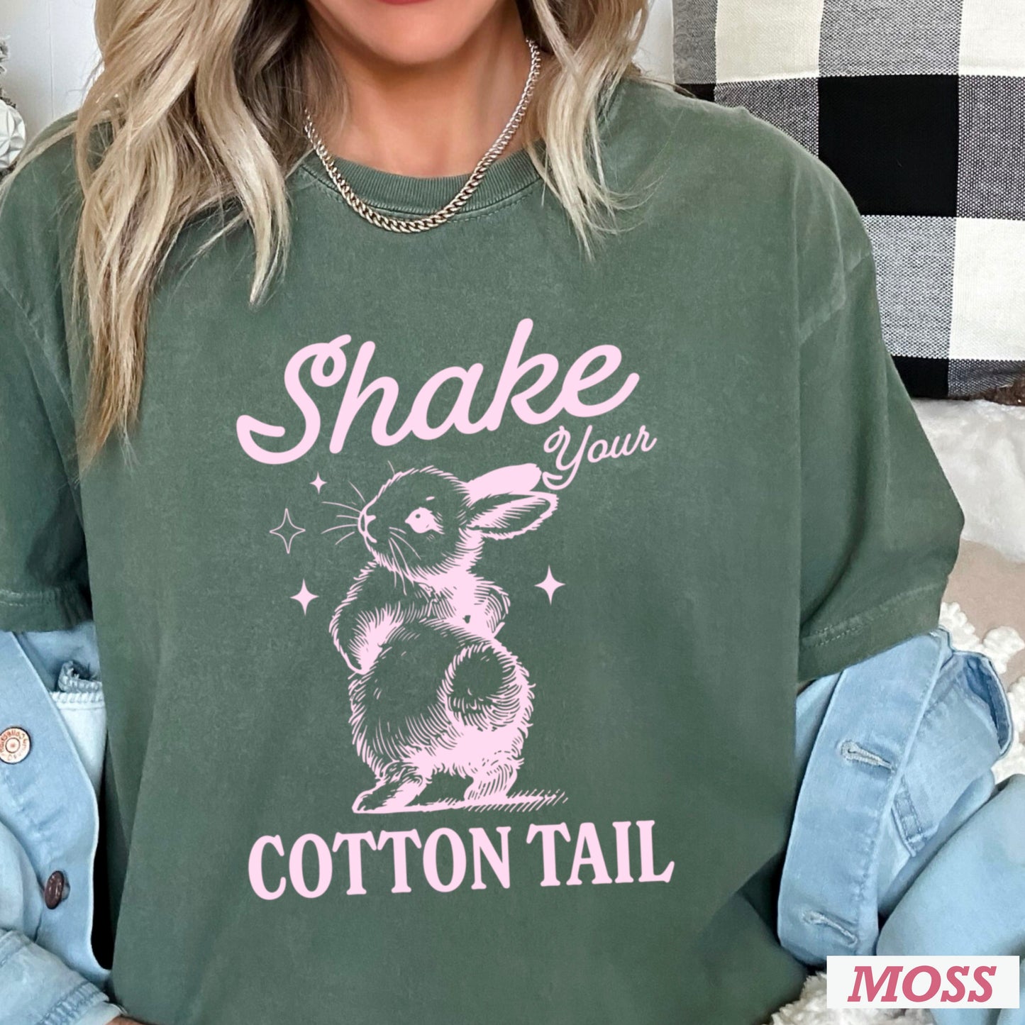Shake Your Cotton Tail Easter Comfort Color Graphic Tee
