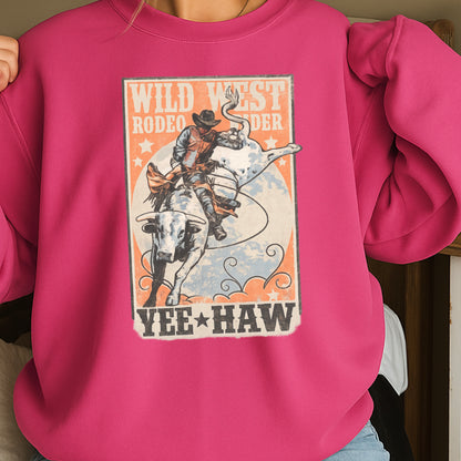 Wild West Rodeo Star Crewneck Sweatshirt