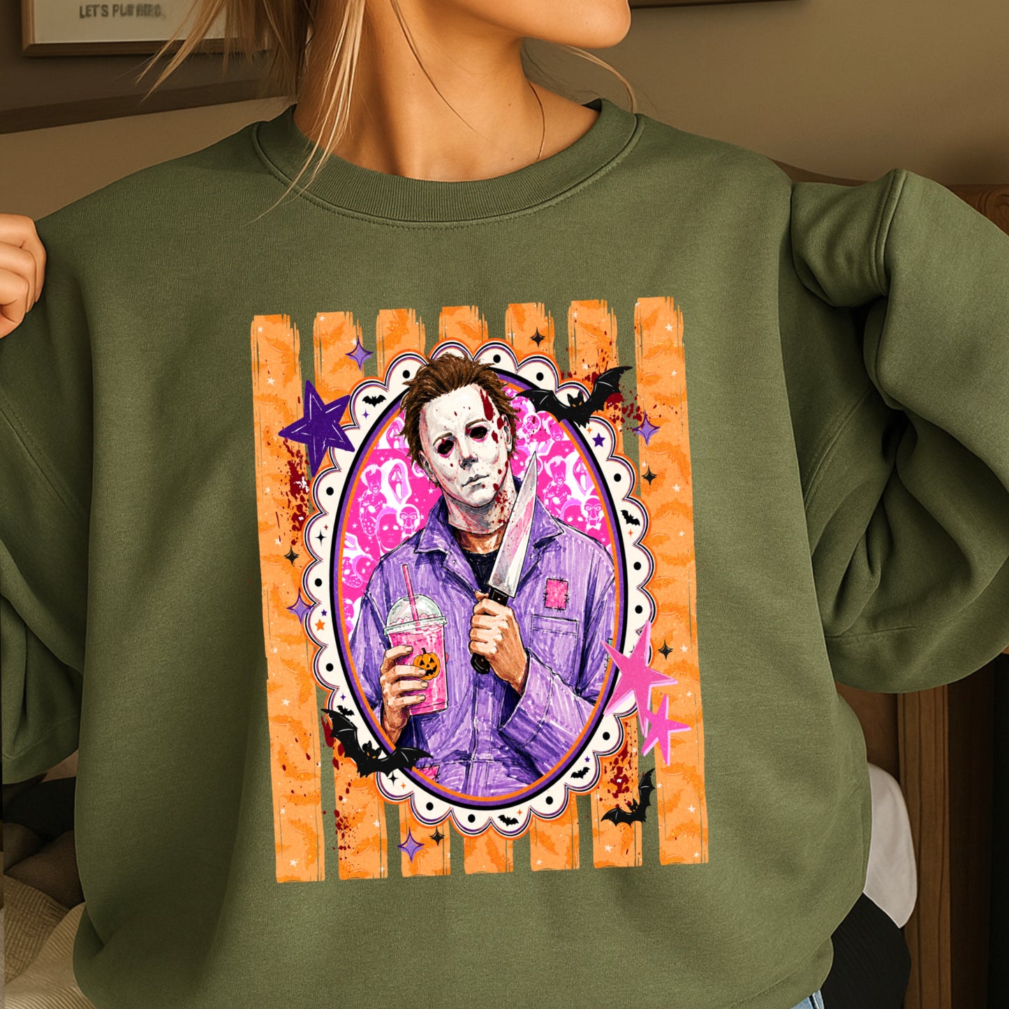 Horror Film Character Crewneck Sweatshirt