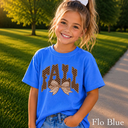 Fall Gingham Favorite Youth Comfort Color T-Shirt