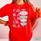 Fa La La Comfort Color Graphic Tee