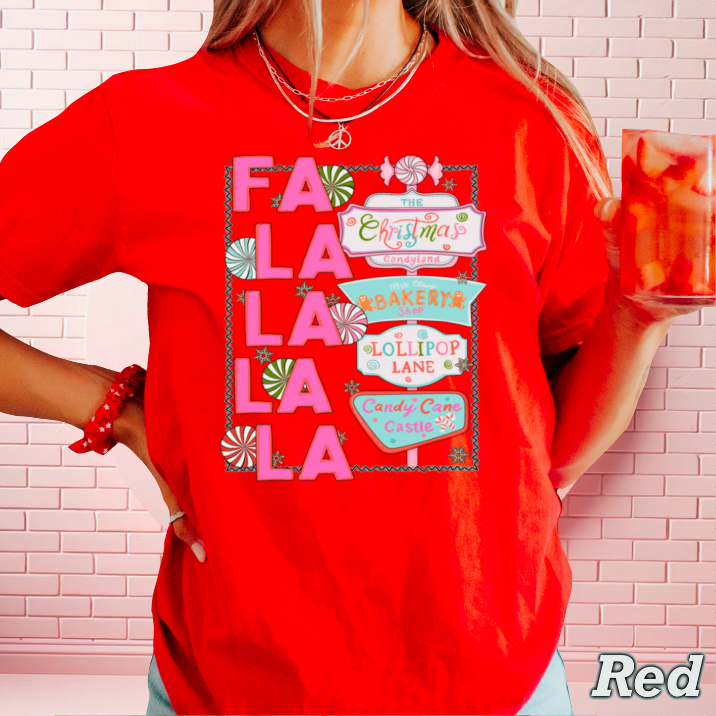 Fa La La Comfort Color Graphic Tee