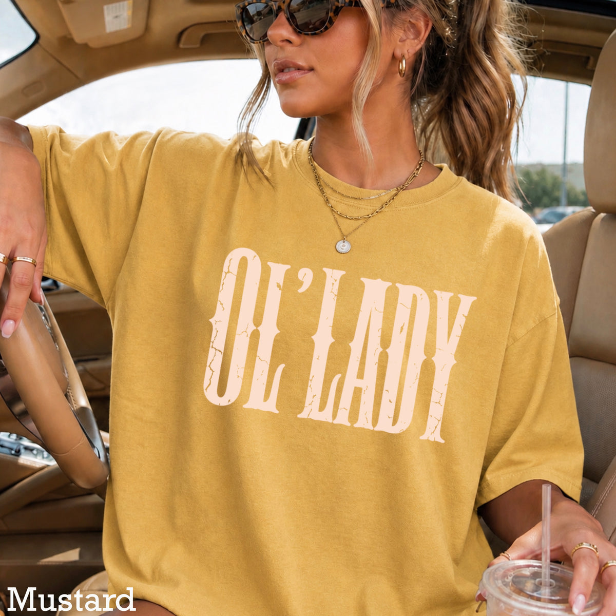 Ol’ Lady Comfort Color Graphic Tee